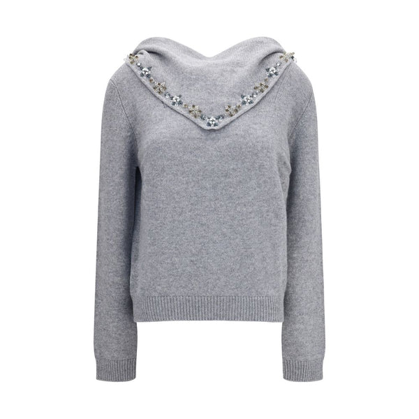 Gray Cashmere Sweatshirt Clothing