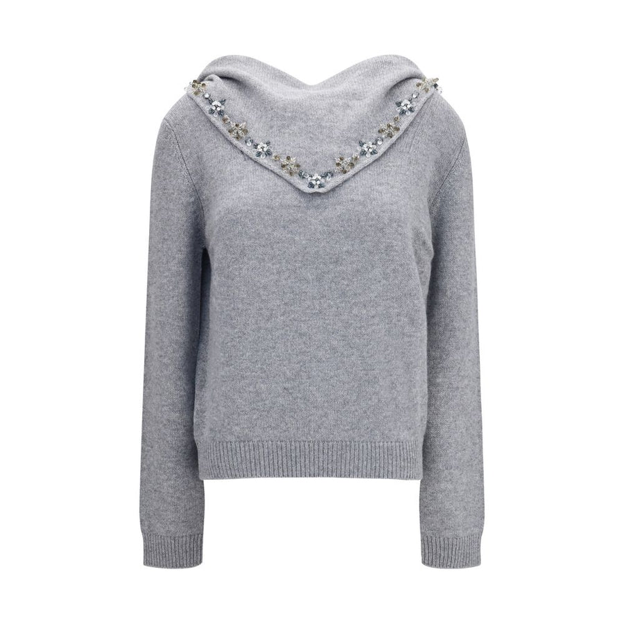 Gray Cashmere Sweatshirt Clothing