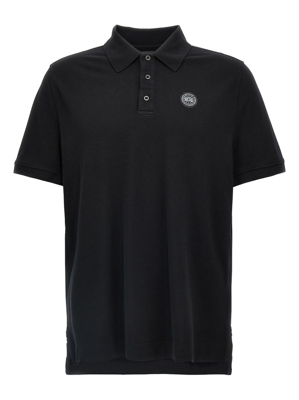 Black Cotton Polo Shirt