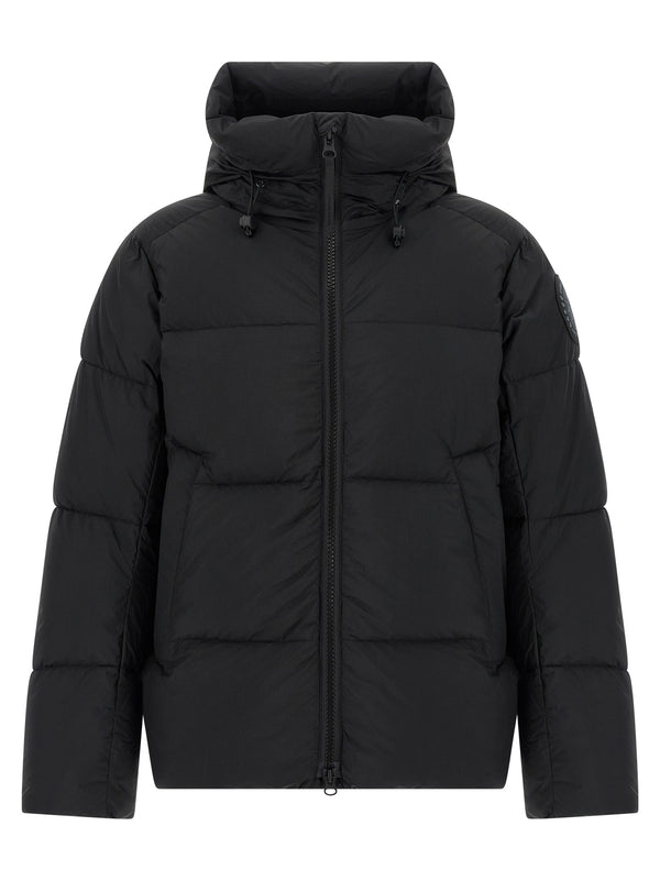 Black Polyamide Full-Length Jacket Clothing