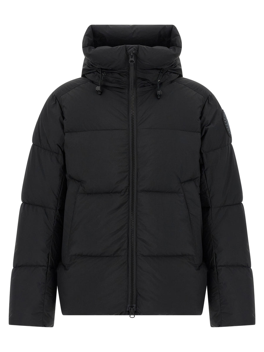 Black Polyamide Full-Length Jacket Clothing