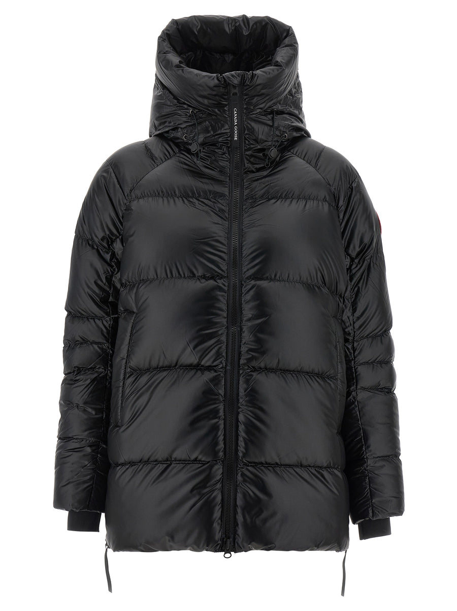 Black Polyamide Full-Length Jacket Clothing