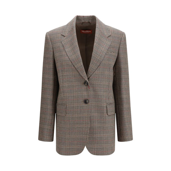 Brown Wool Oves Aries Blazer Clothing