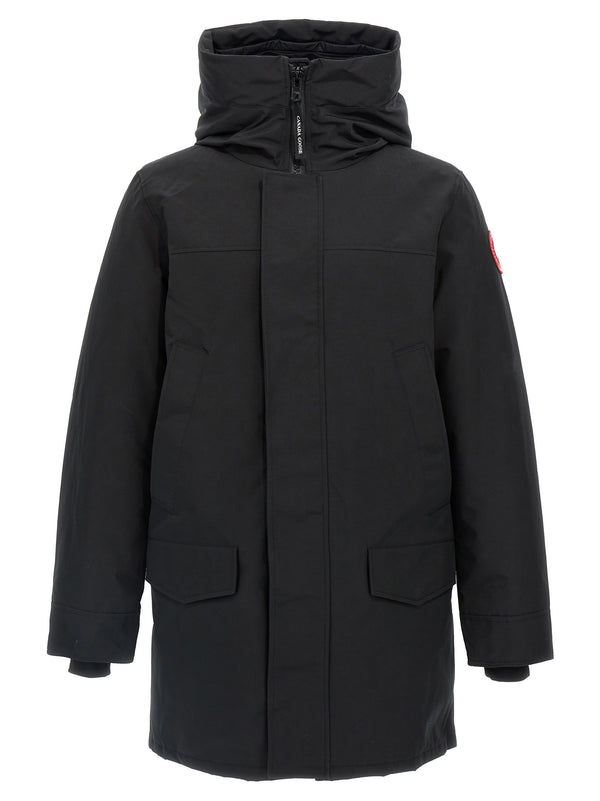 Black Polyester Parka Clothing