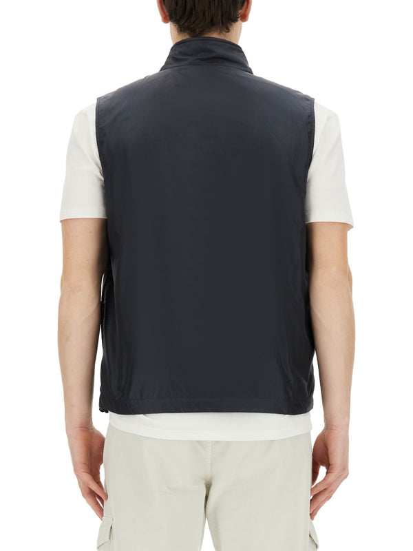 Vernis Vest Blue Polyamide Waistcoats & Gilets