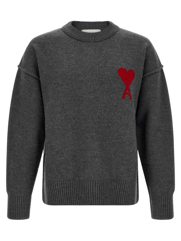 Gray Wool Cardigan Clothing