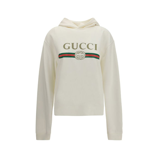 White Cotton Sweatshirt Clothing