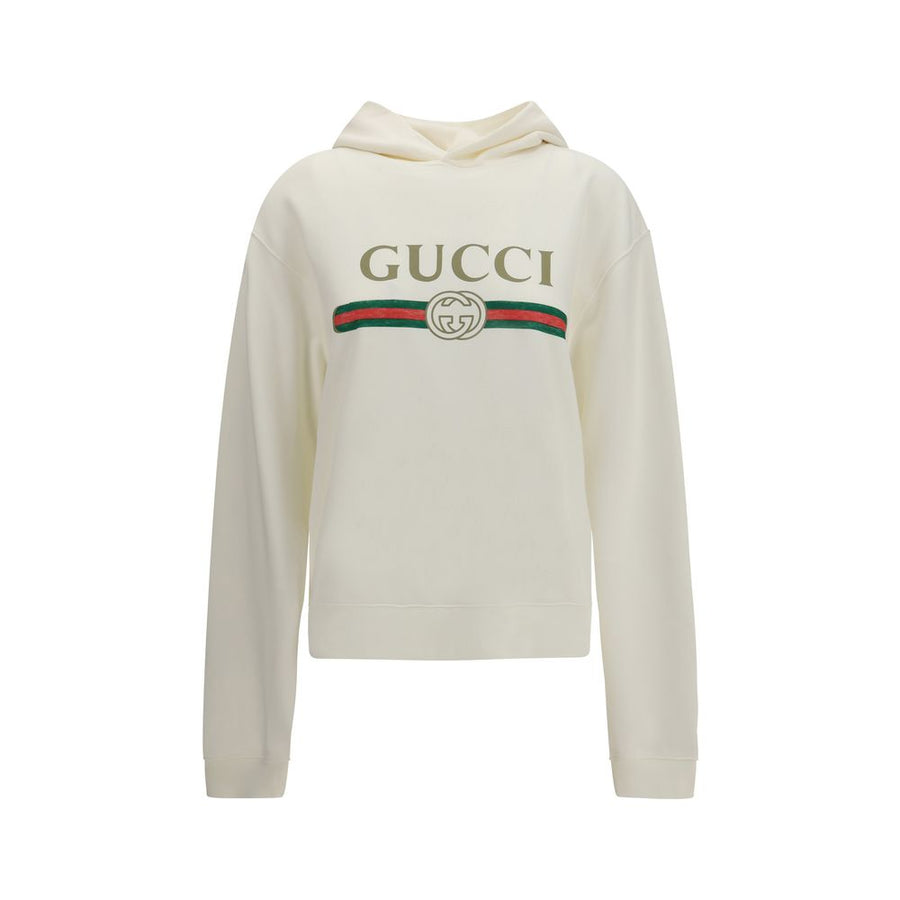 White Cotton Sweatshirt Clothing