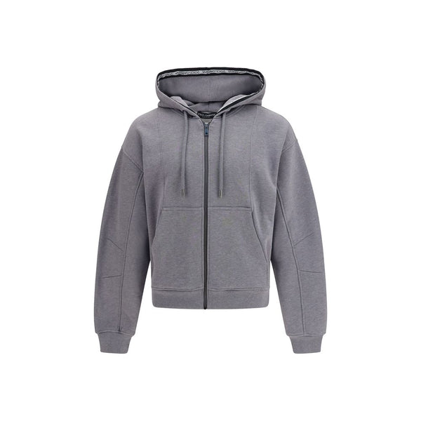Gray Cotton Sweatshirt Clothing