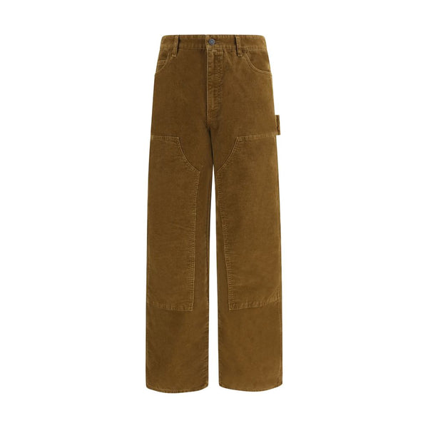 Brown Cotton Cargo Pants