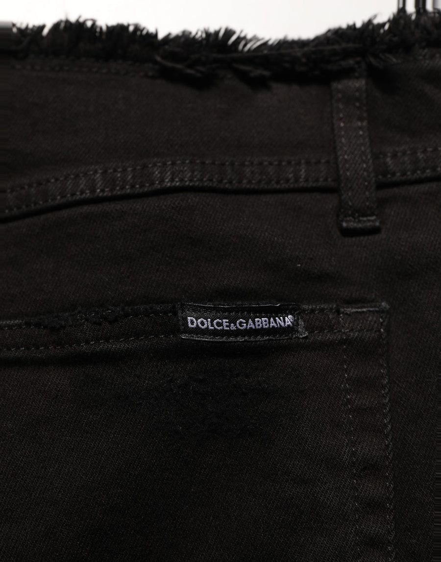 Black Cotton Skinny Denim Trouser Jeans