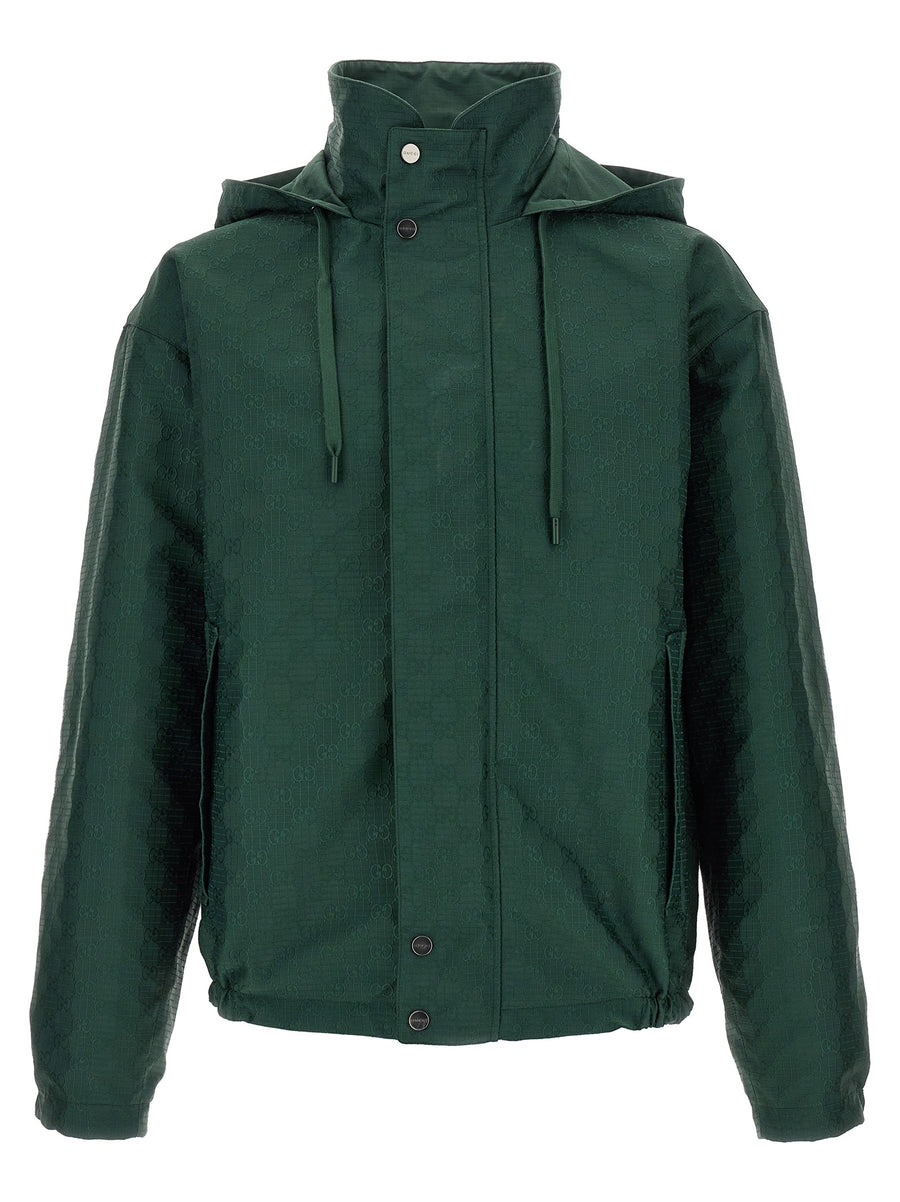 Bicolor Cotton Shell Jacket Clothing