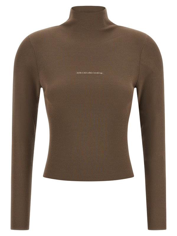 Beige Polyamide Cardigan Clothing