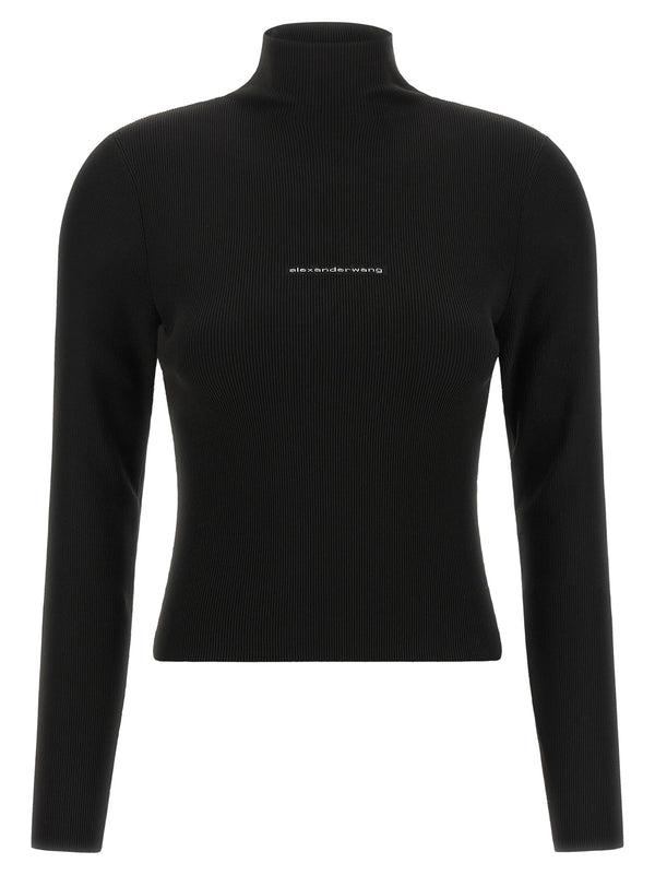 Black Polyamide Cardigan Clothing