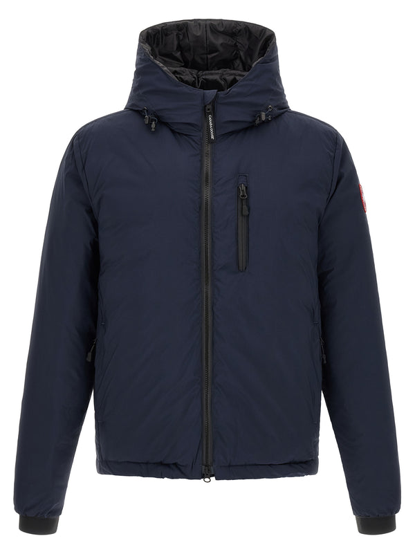 Blue Polyamide Full-Length Jacket Clothing