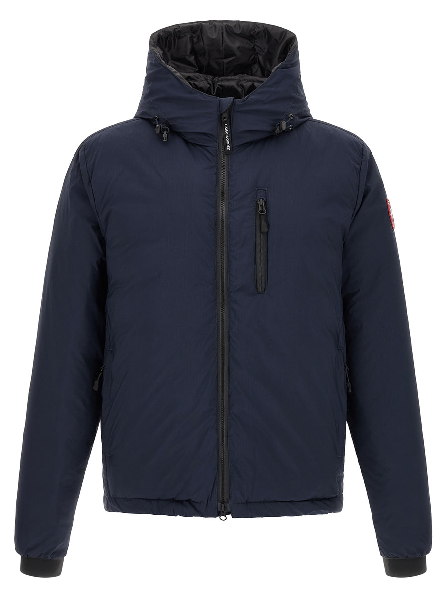Blue Polyamide Full-Length Jacket Clothing