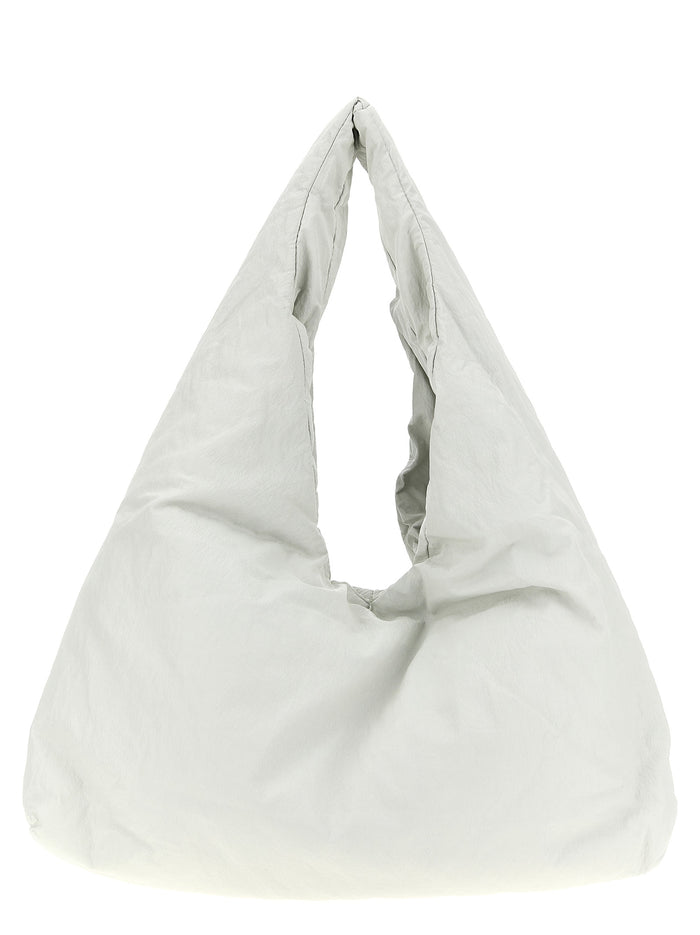 Knit Hobo shoulder bag White