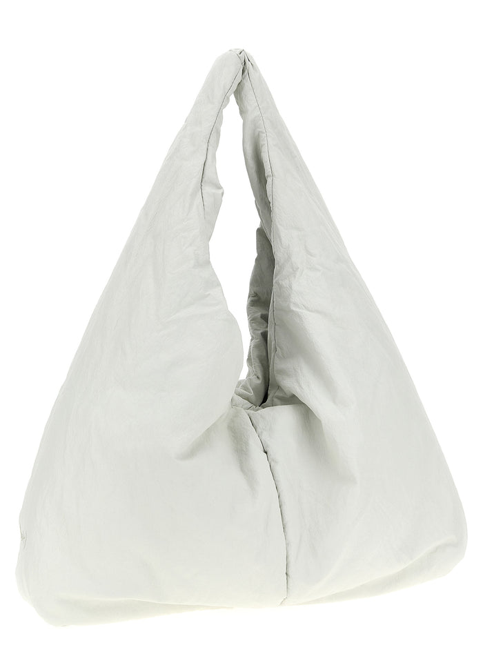 Knit Hobo shoulder bag White
