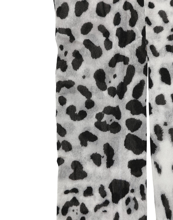 Gray Leopard Nylon Tights Stocking Pantyhose Socks Clothing