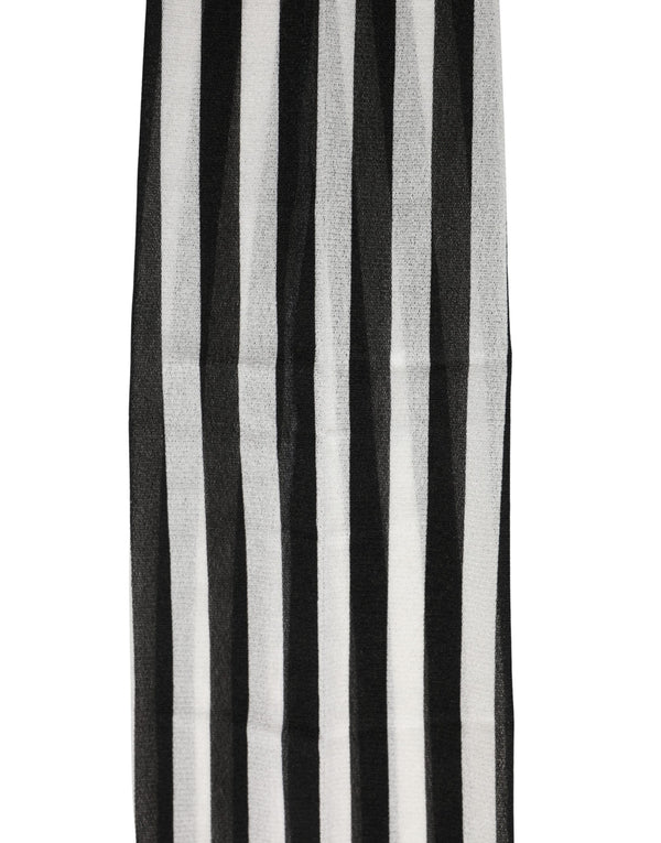 Black White Stripes Tights Stocking Pantyhose Socks Nylon Clothing