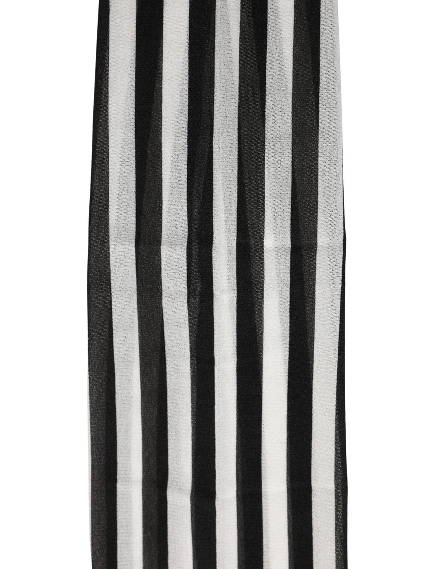 Black White Stripes Tights Stocking Pantyhose Socks Nylon Clothing