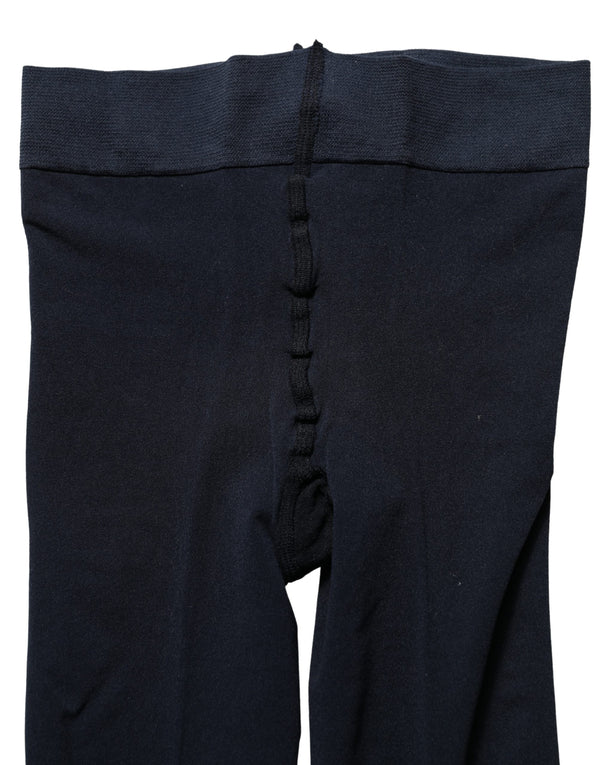 Dark Blue Nylon Sheer Tights Stockings Socks Elastane Clothing
