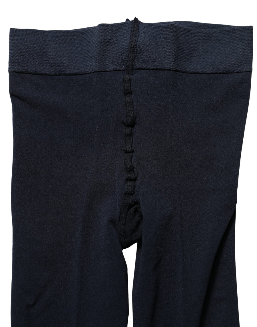 Dark Blue Nylon Sheer Tights Stockings Socks Elastane Clothing