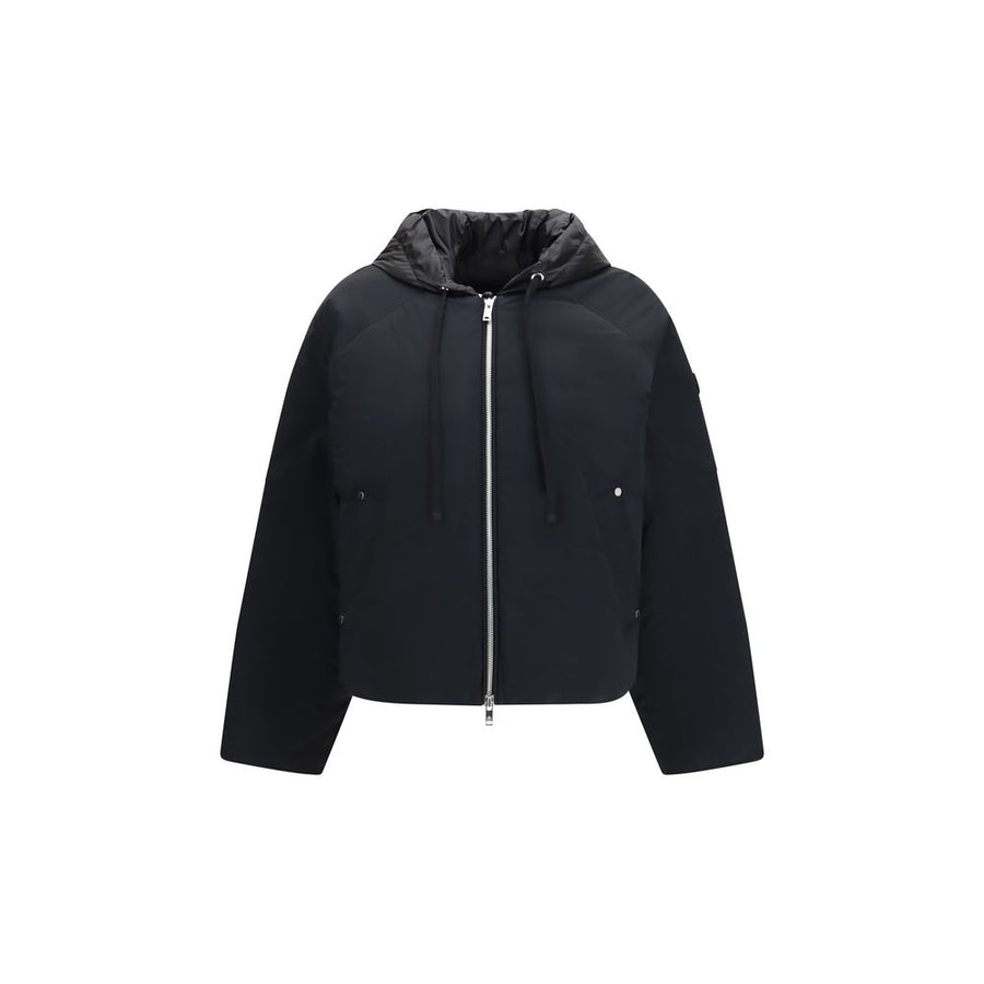 Black Nylon Bomber Clothing