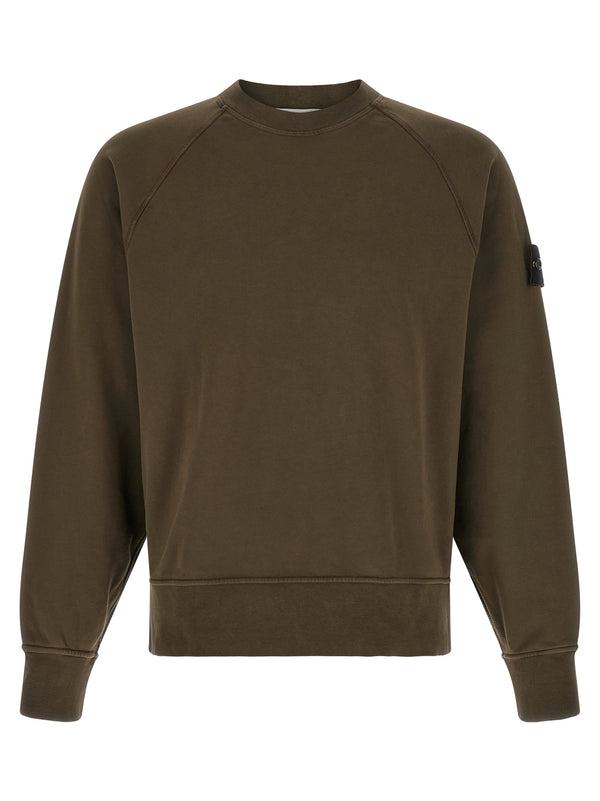Gray Cotton Sweatshirt Clothing