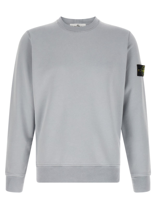 Gray Cotton Sweatshirt Clothing