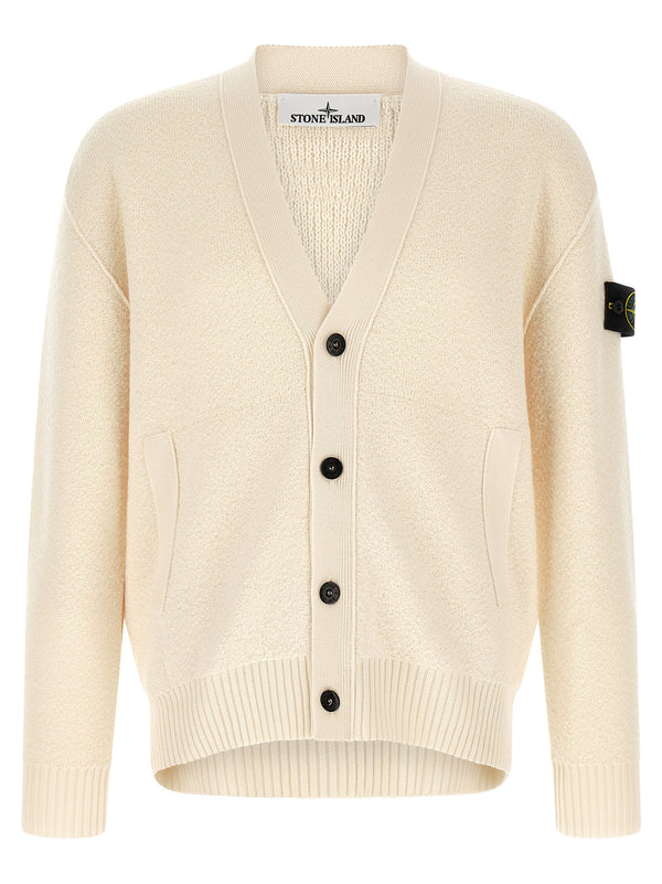 White Virgin Wool Cardigan Clothing