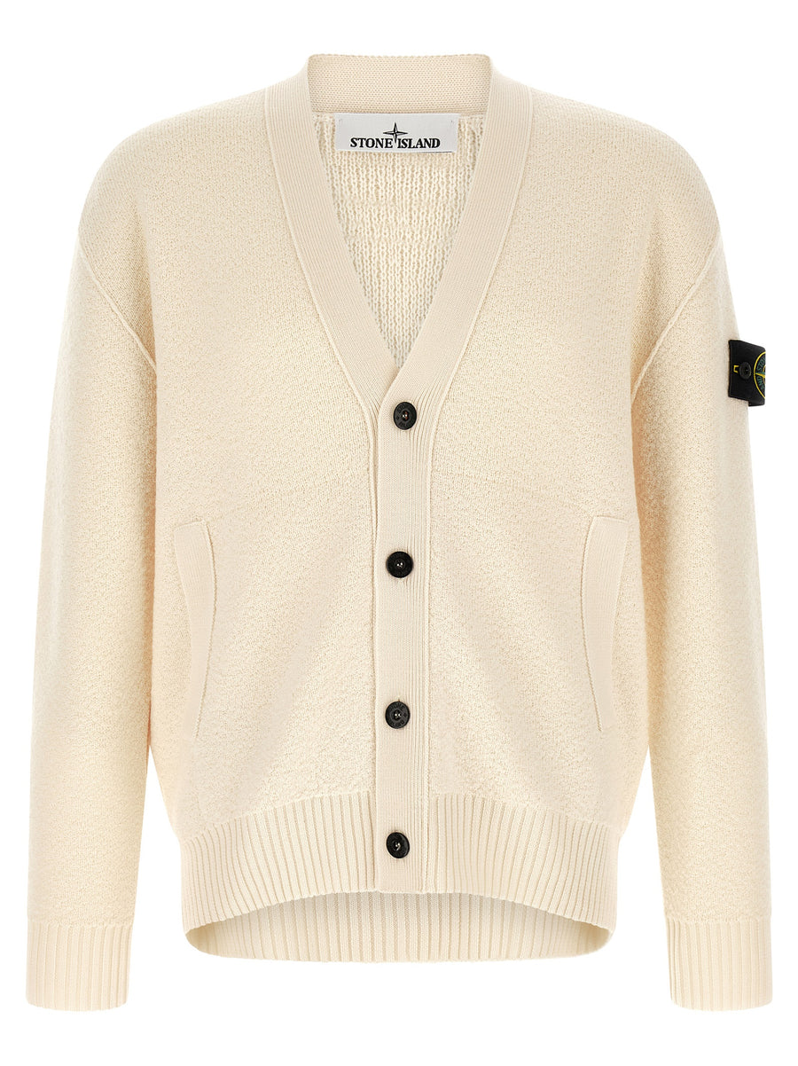 White Virgin Wool Cardigan Clothing