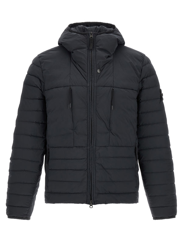 Blue Polyamide Full-Length Jacket Clothing