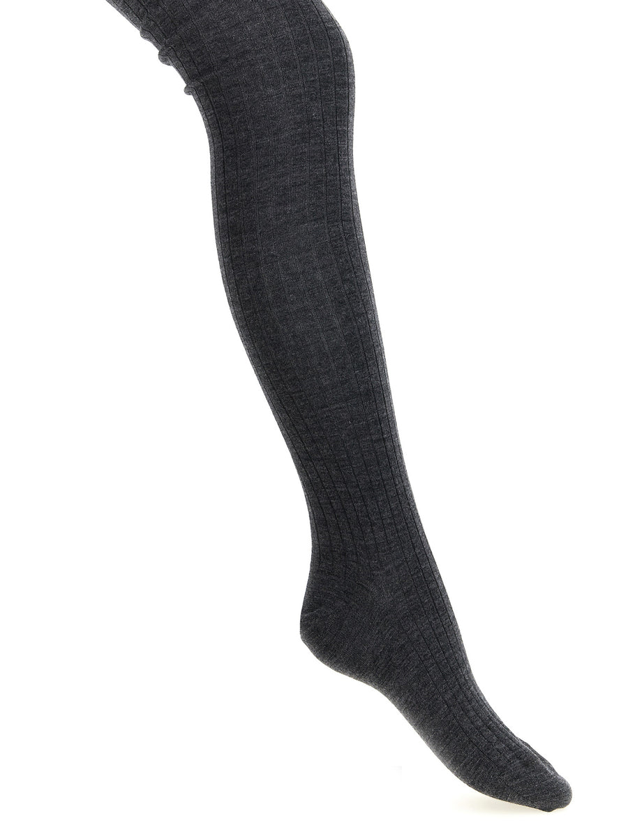 Gray Wool Socks Clothing