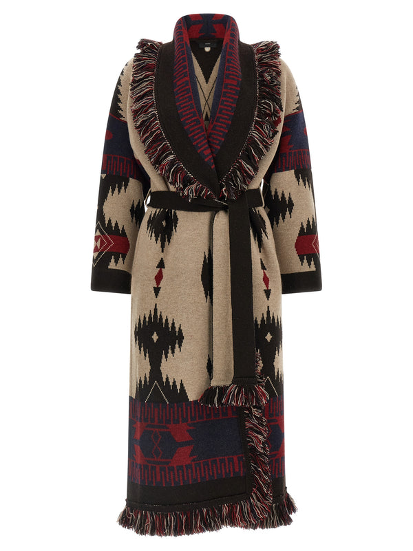 Multicolor Virgin Wool Coat Clothing