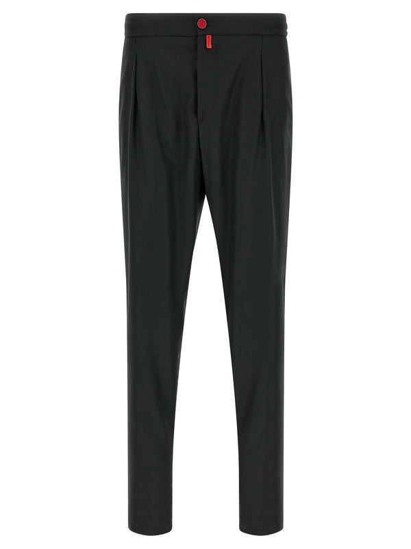 Gray Wool Casual Pants
