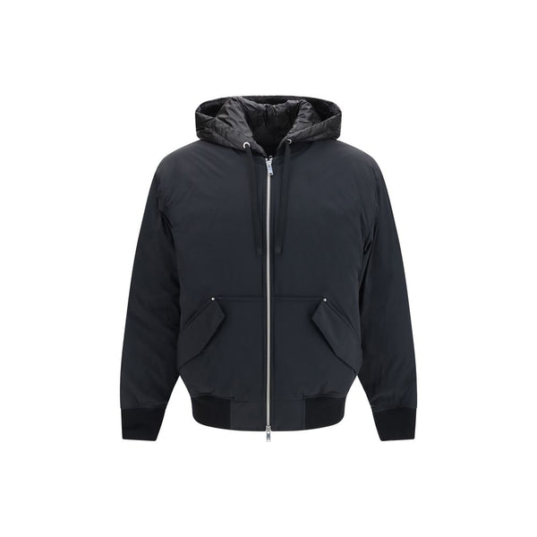 Black Nylon Full-Length Jacket Clothing