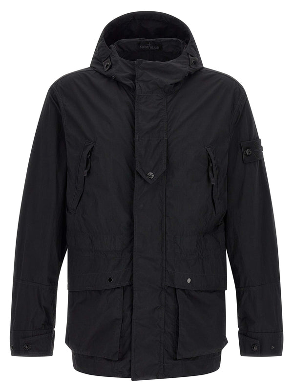 Black Polyamide Shell Jacket Clothing