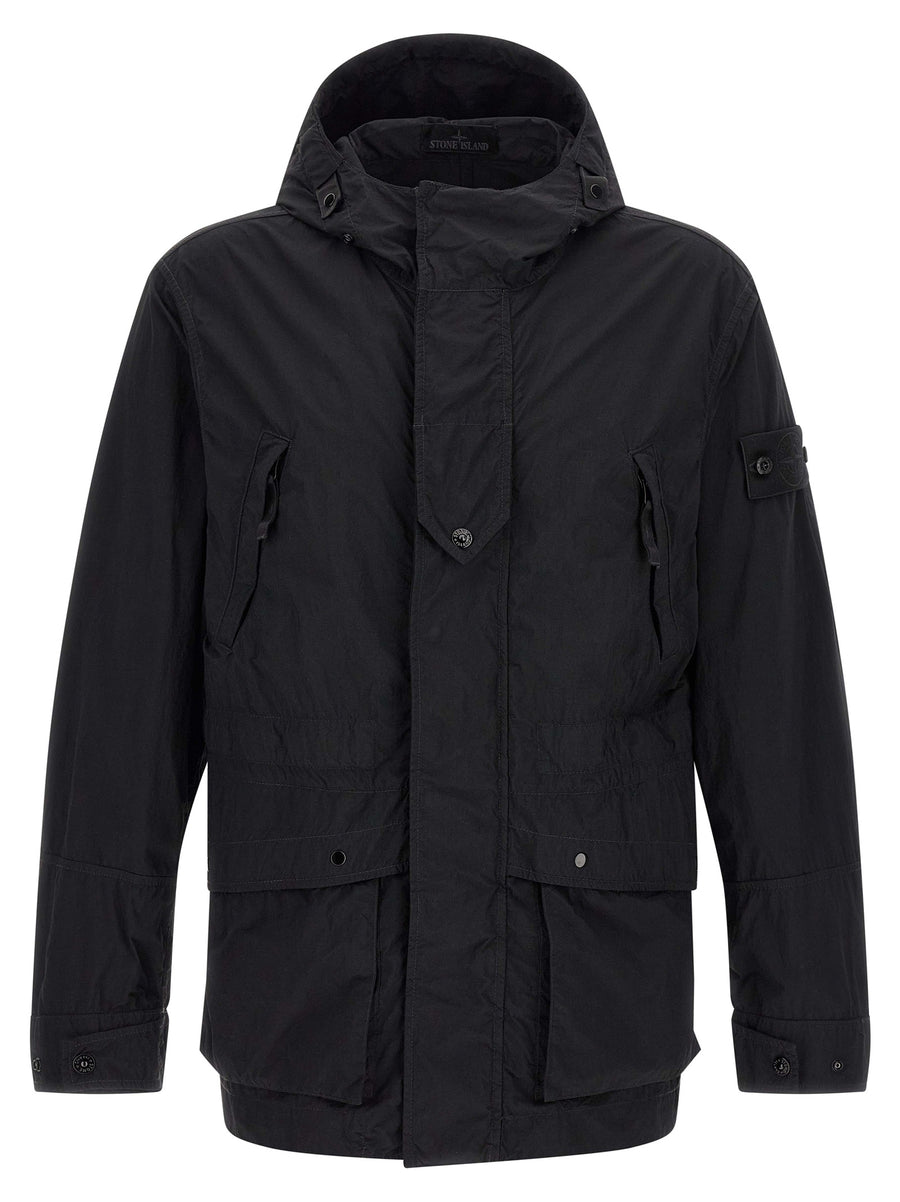 Black Polyamide Shell Jacket Clothing
