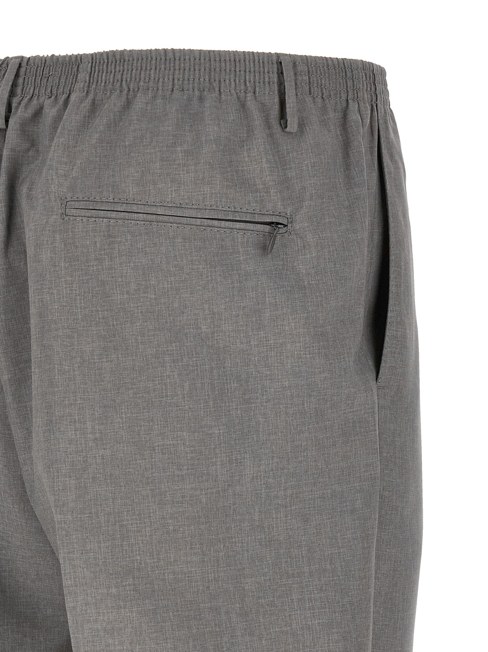 Ezio pants Gray Polyester Viscose Elastane