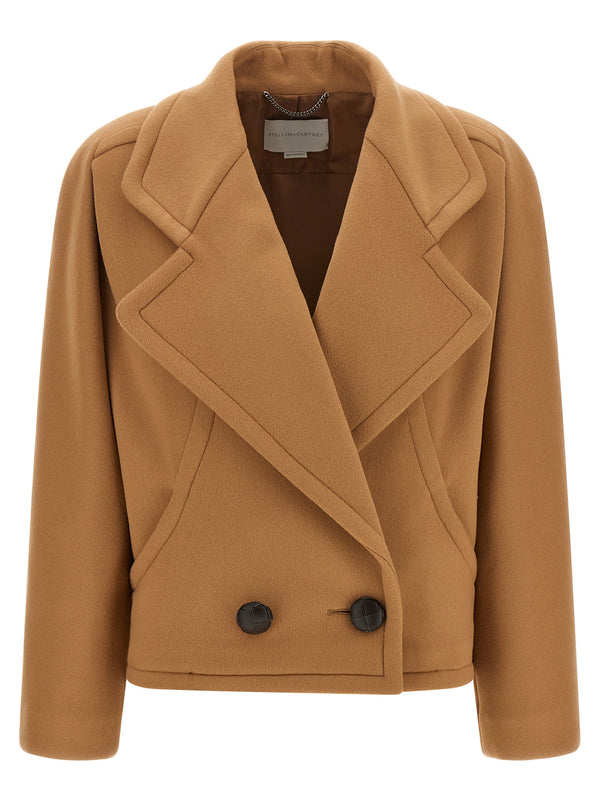 Beige Wool Coat Clothing