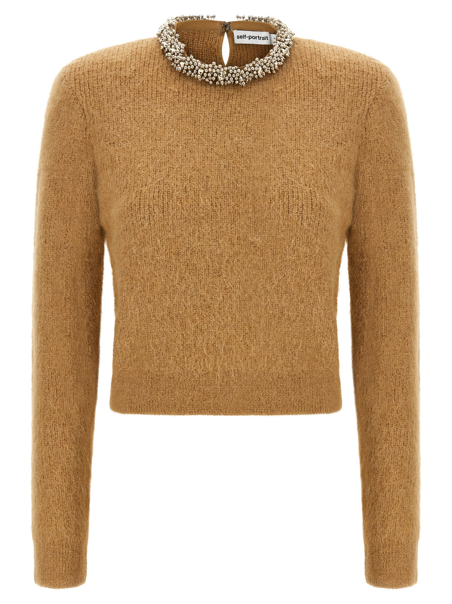 Brown Polyester Cardigan Clothing