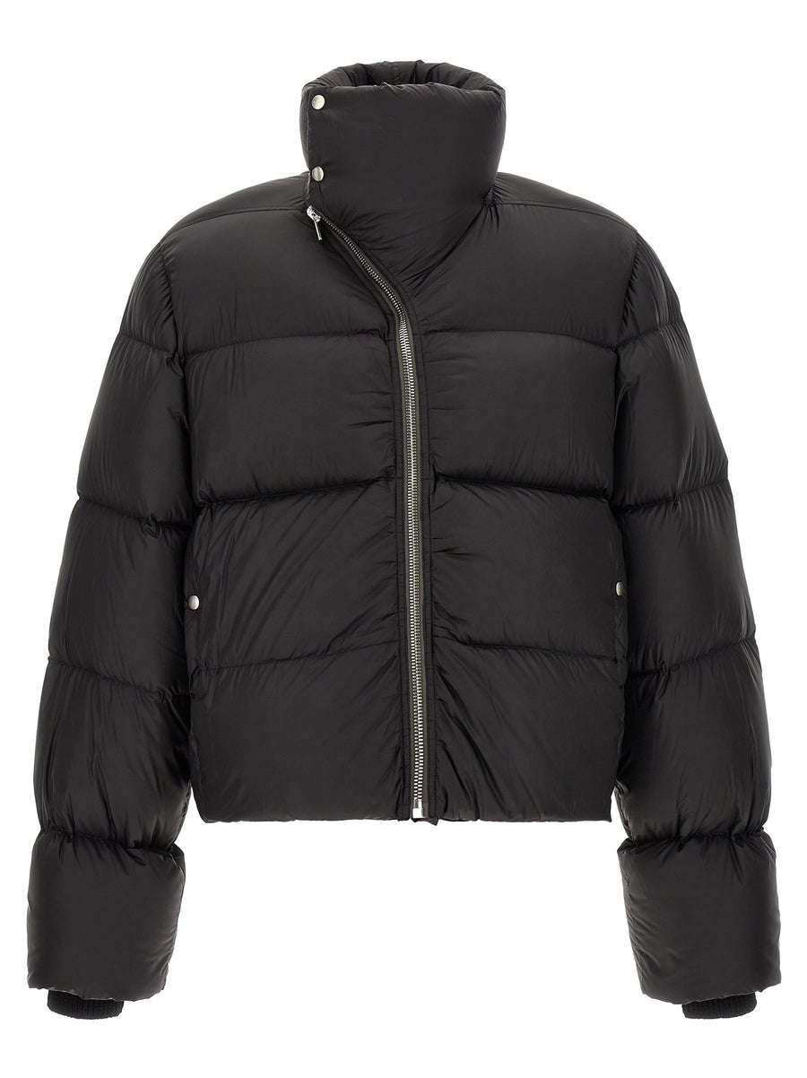 Black Nylon Full-Length Jacket Clothing