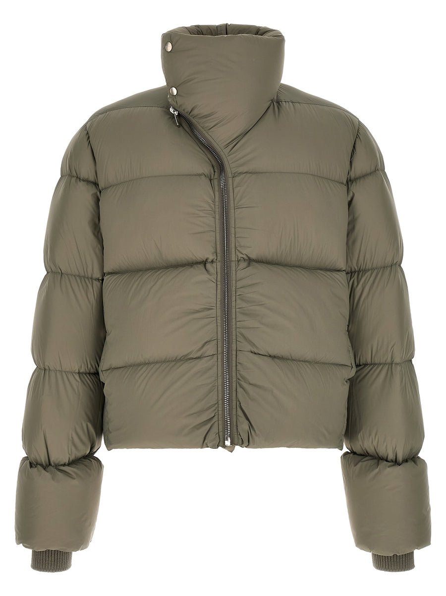 Bicolor Nylon Full-Length Jacket Clothing