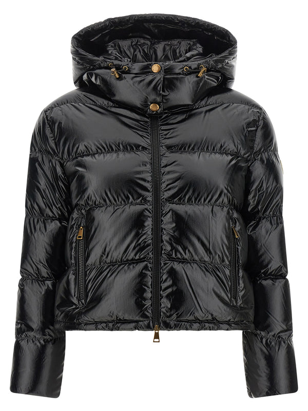 Black Polyamide Full-Length Jacket Clothing