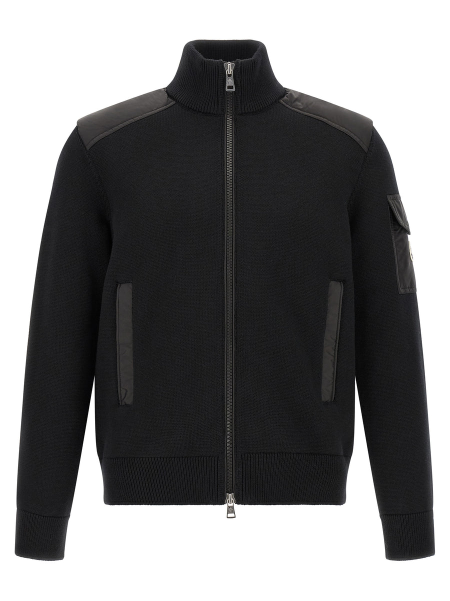 Black Polyamide Cardigan Clothing