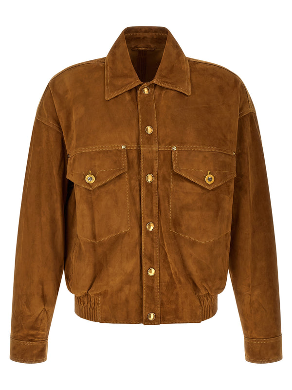 Brown Lamb Leather Jacket Clothing