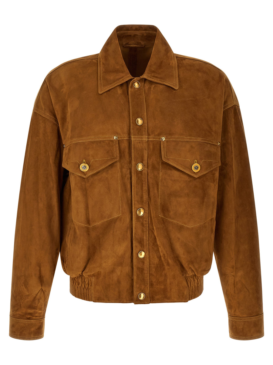 Brown Lamb Leather Jacket Clothing