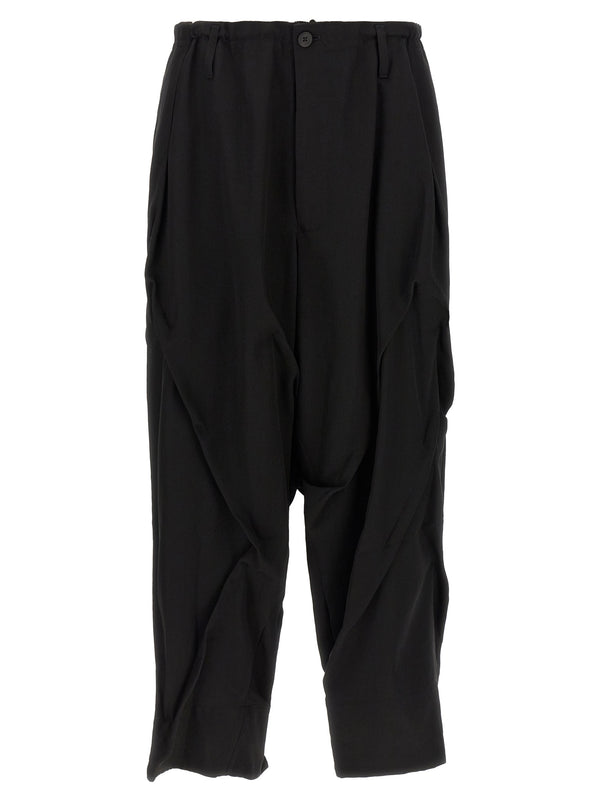 Black Wool Casual Pants