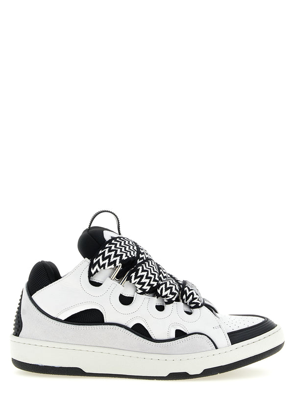 Bicolor Calfskin Chunky Sneakers